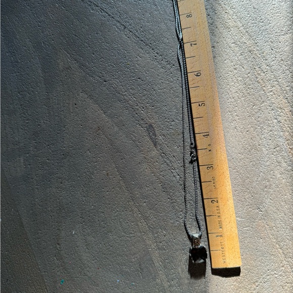 18K yellow gold and 925 Sterling silver Smoky Quartz pendant necklace - Picture 5 of 14